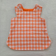 Load image into Gallery viewer, Vintage Orange Gingham Cotton Top 2t
