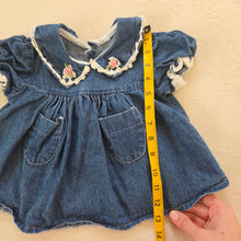 Load image into Gallery viewer, Vintage Girly Denim Shirt 12-18 months
