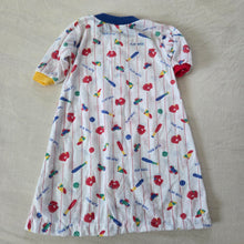 Load image into Gallery viewer, Vintage Baseball Colorful Sleep Gown 0-3 months
