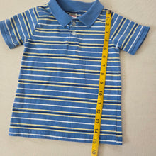 Load image into Gallery viewer, Y2k Blue Striped Polo Shirt 3t
