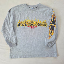 Load image into Gallery viewer, Vintage Y2k Fire Flames Long Sleeve kids 10/12
