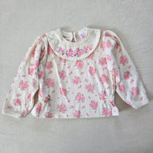 Load image into Gallery viewer, Vintage Pink Floral Long Sleeve Shirt 2t
