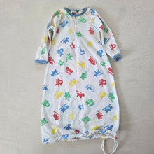 Load image into Gallery viewer, Vintage Colorful Animals Sleep Gown 0-3 months
