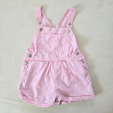 Load image into Gallery viewer, Vintage Oshkosh Pink Gingham Shortalls 2t/3t
