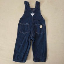 Load image into Gallery viewer, Vintage Oshkosh Dark Wash Overalls 6-9 months
