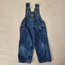 Load image into Gallery viewer, Vintage Oshkosh Denim Overalls 18 months
