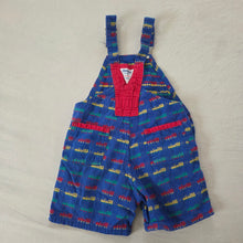Load image into Gallery viewer, Vintage Oshkosh Colorful Train Shortalls 4t
