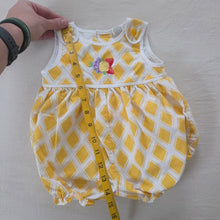 Load image into Gallery viewer, Vintage Fruit Diamond Bubble Romper 9-12 months

