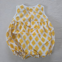 Load image into Gallery viewer, Vintage Fruit Diamond Bubble Romper 9-12 months
