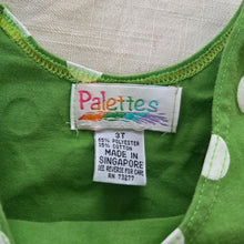 Load image into Gallery viewer, Vintage Green Polka Dot Tank Top 2t/3
