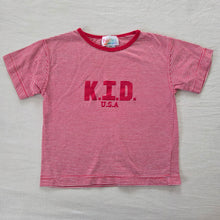 Load image into Gallery viewer, Vintage KID USA Red Striped Tee 4t
