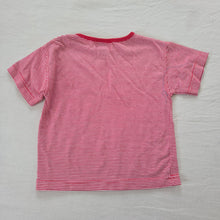 Load image into Gallery viewer, Vintage KID USA Red Striped Tee 4t
