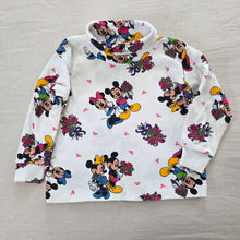 Load image into Gallery viewer, Vintage Mickey &amp; Minnie Floral Turtleneck 2t

