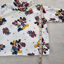 Load image into Gallery viewer, Vintage Mickey &amp; Minnie Floral Turtleneck 2t
