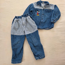 Load image into Gallery viewer, Vintage Mickey Mouse Shirt + Jeans Set 3t/4t
