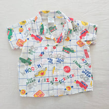 Load image into Gallery viewer, Vintage Traffic Cars Grid Shirt 12 months
