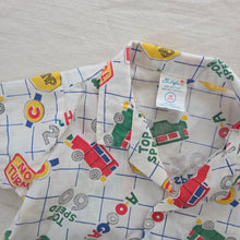 Load image into Gallery viewer, Vintage Traffic Cars Grid Shirt 12 months
