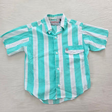 Load image into Gallery viewer, Vintage Mint Striped Buttondown 5t
