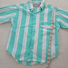 Load image into Gallery viewer, Vintage Mint Striped Buttondown 5t
