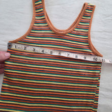 Load image into Gallery viewer, Vintage Warm Brown Striped Tank Top 3t/4t
