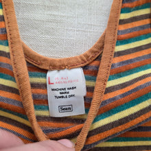Load image into Gallery viewer, Vintage Warm Brown Striped Tank Top 3t/4t
