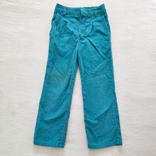 Load image into Gallery viewer, Vintage 80s Teal Cord Pants kids 6
