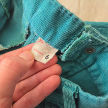 Load image into Gallery viewer, Vintage 80s Teal Cord Pants kids 6
