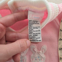 Load image into Gallery viewer, Vintage Bunnies Pink Knit Sweater 24 months
