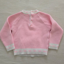 Load image into Gallery viewer, Vintage Bunnies Pink Knit Sweater 24 months
