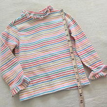 Load image into Gallery viewer, Vintage 60s Girly Striped Cotton Long Sleeve 2t
