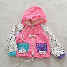 Load image into Gallery viewer, Vintage Bear + Kitty Girly Jacket 18 months
