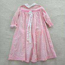 Load image into Gallery viewer, Vintage Pink Maxi Long Sleeve Dress 3t
