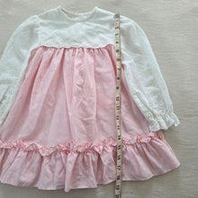 Load image into Gallery viewer, Vintage Pink Eyelet Dress 3t
