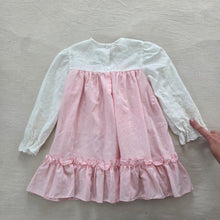 Load image into Gallery viewer, Vintage Pink Eyelet Dress 3t
