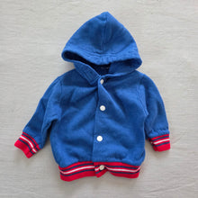 Load image into Gallery viewer, Vintage Blue/Red Hooded Sweater 0-3 months
