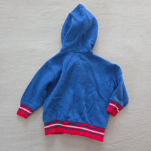 Load image into Gallery viewer, Vintage Blue/Red Hooded Sweater 0-3 months
