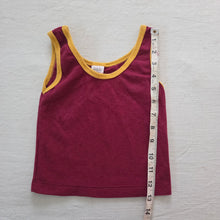 Load image into Gallery viewer, Vintage Maroon/Mustard Tank Top 2t
