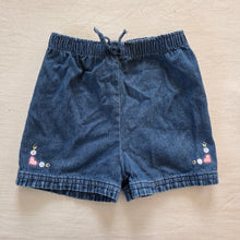 Load image into Gallery viewer, Vintage Girly Embroidered Jean Shorts 3t

