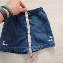 Load image into Gallery viewer, Vintage Girly Embroidered Jean Shorts 3t
