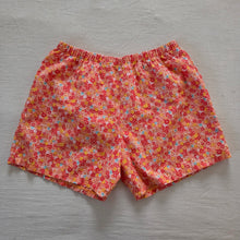 Load image into Gallery viewer, Vintage Orange Floral Shorts kids 10/12
