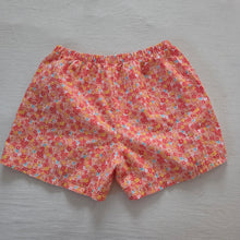 Load image into Gallery viewer, Vintage Orange Floral Shorts kids 10/12
