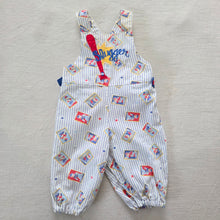 Load image into Gallery viewer, Vintage Slugger Basball Overalls newborn
