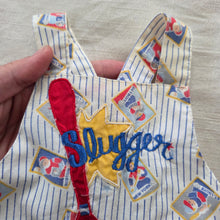 Load image into Gallery viewer, Vintage Slugger Basball Overalls newborn
