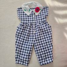 Load image into Gallery viewer, Vintage Gingham Flower Pantsuit 18 months

