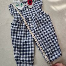 Load image into Gallery viewer, Vintage Gingham Flower Pantsuit 18 months

