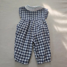 Load image into Gallery viewer, Vintage Gingham Flower Pantsuit 18 months
