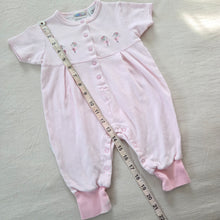 Load image into Gallery viewer, Vintage McBaby Floral Gingham Cotton Pantsuit 3-6 months
