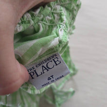 Load image into Gallery viewer, Vintage Green Gingham Halter Romper 4t
