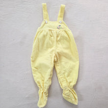 Load image into Gallery viewer, Vintage Duck Yellow Footed Romper 3-6 months
