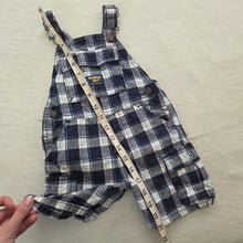 Load image into Gallery viewer, Older Oshkosh Plaid Shortalls 24 months
